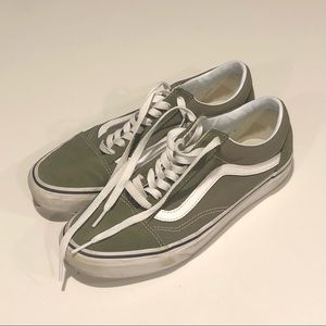Olive green Vans Old Skool Mens 8 Womens 9.5